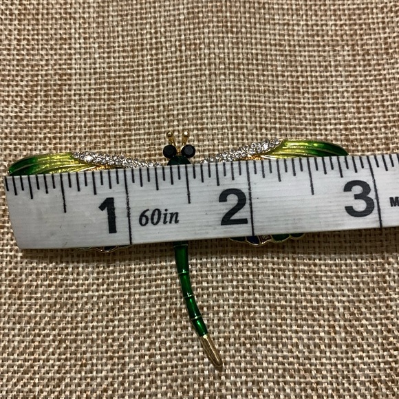 Dragonfly Brooch Pin Green New - Picture 6 of 7